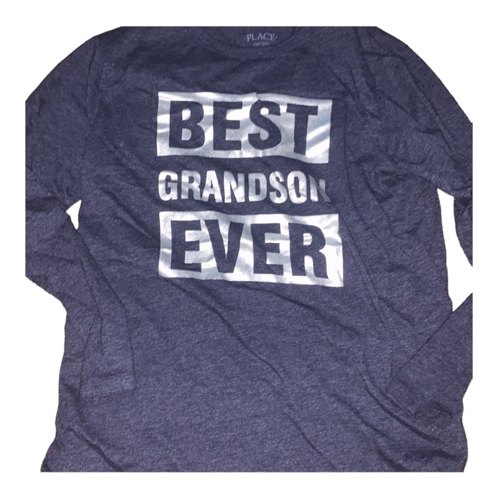Boys long sleeve T-shirt navy blue size large age 10 to 12 from children’s place
